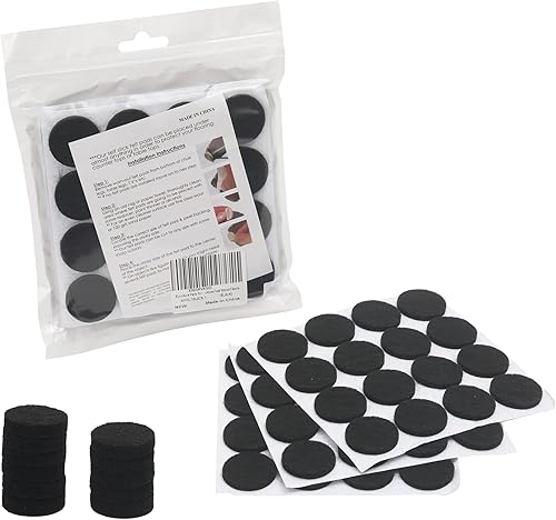 Almohadillas de muebles para suelos de madera dura, 49 almohadillas de fieltro de alta calidad, protectores de suelo, almohadillas autoadhesivas