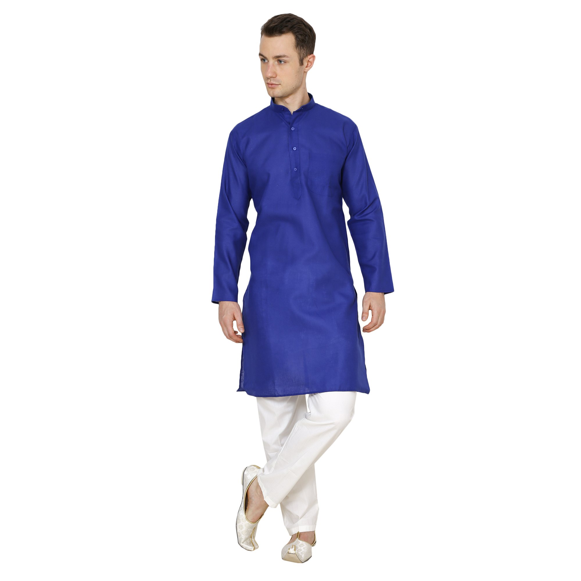 royal kurta Men's Cotton Kurta Set-picture-31