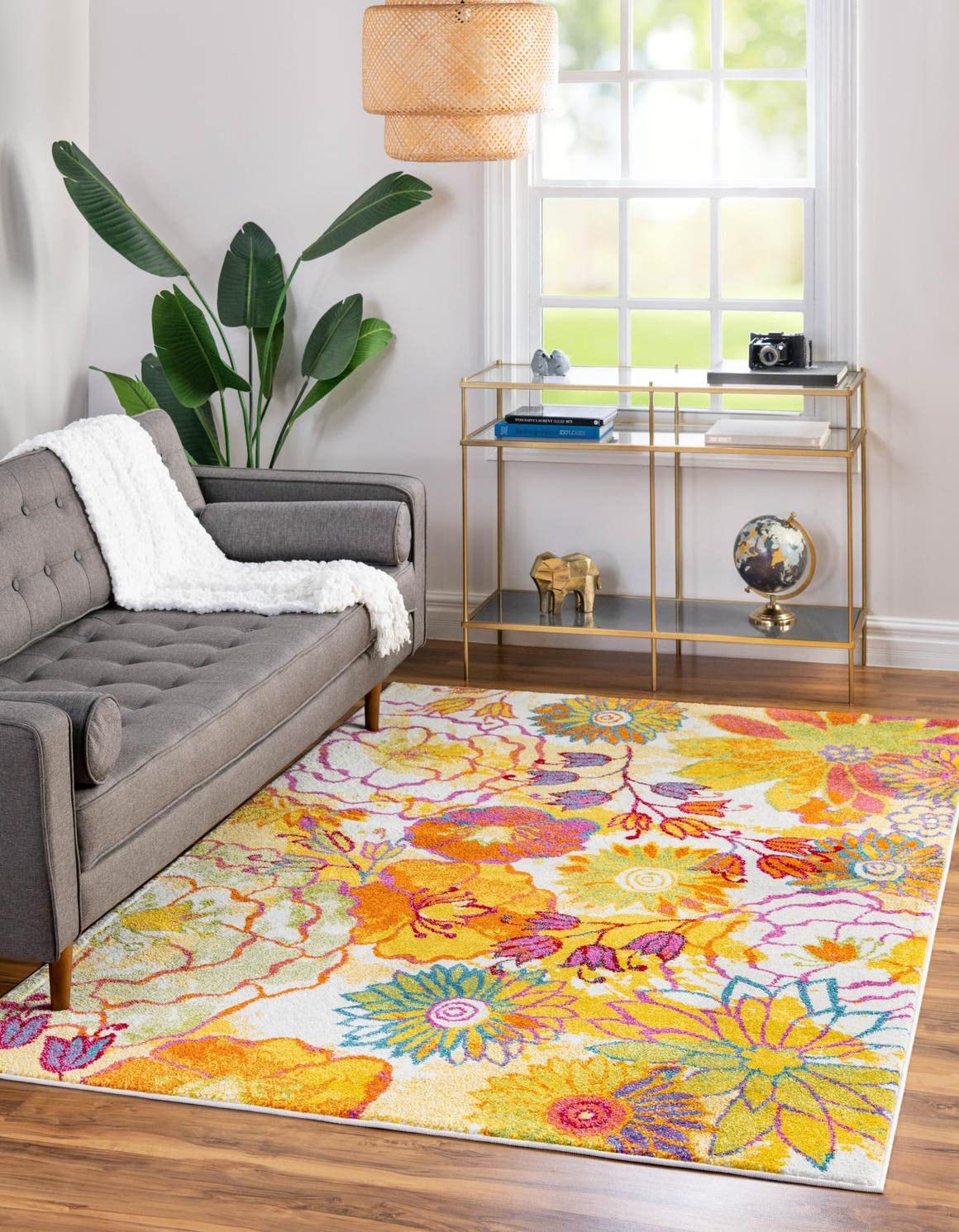 Unique Loom Lyon Collection Area Rug - Kennedy (2' x 3' 1" Rectangle, Ivory/ Green)