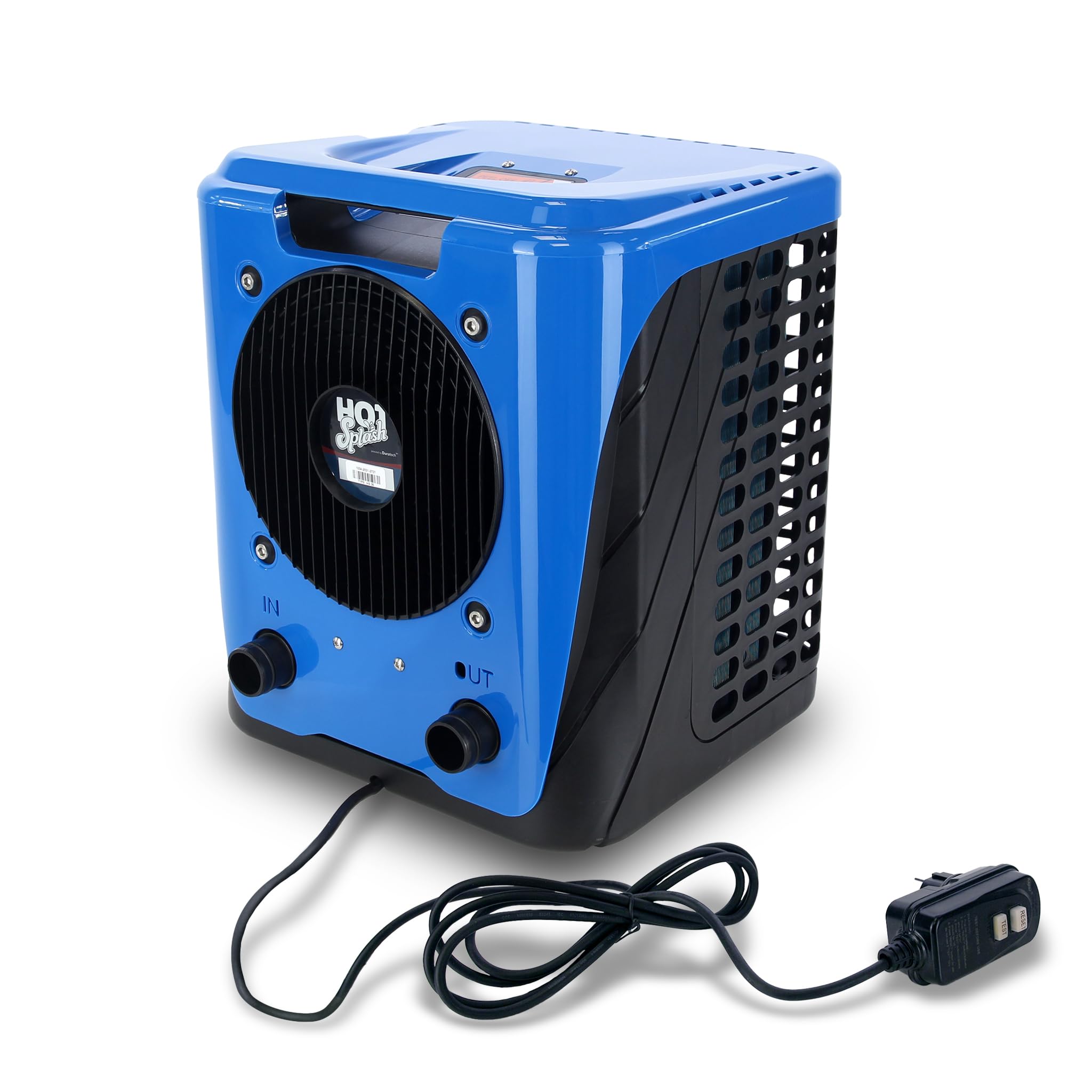 Paradies Pool Wärmepumpe Mini Plug and Play Hot Splash 3,35 kW inkl. Bypass, bis 12 m³ Heizung Wassererwärmung Titan Wärmetauscher steckerfertig