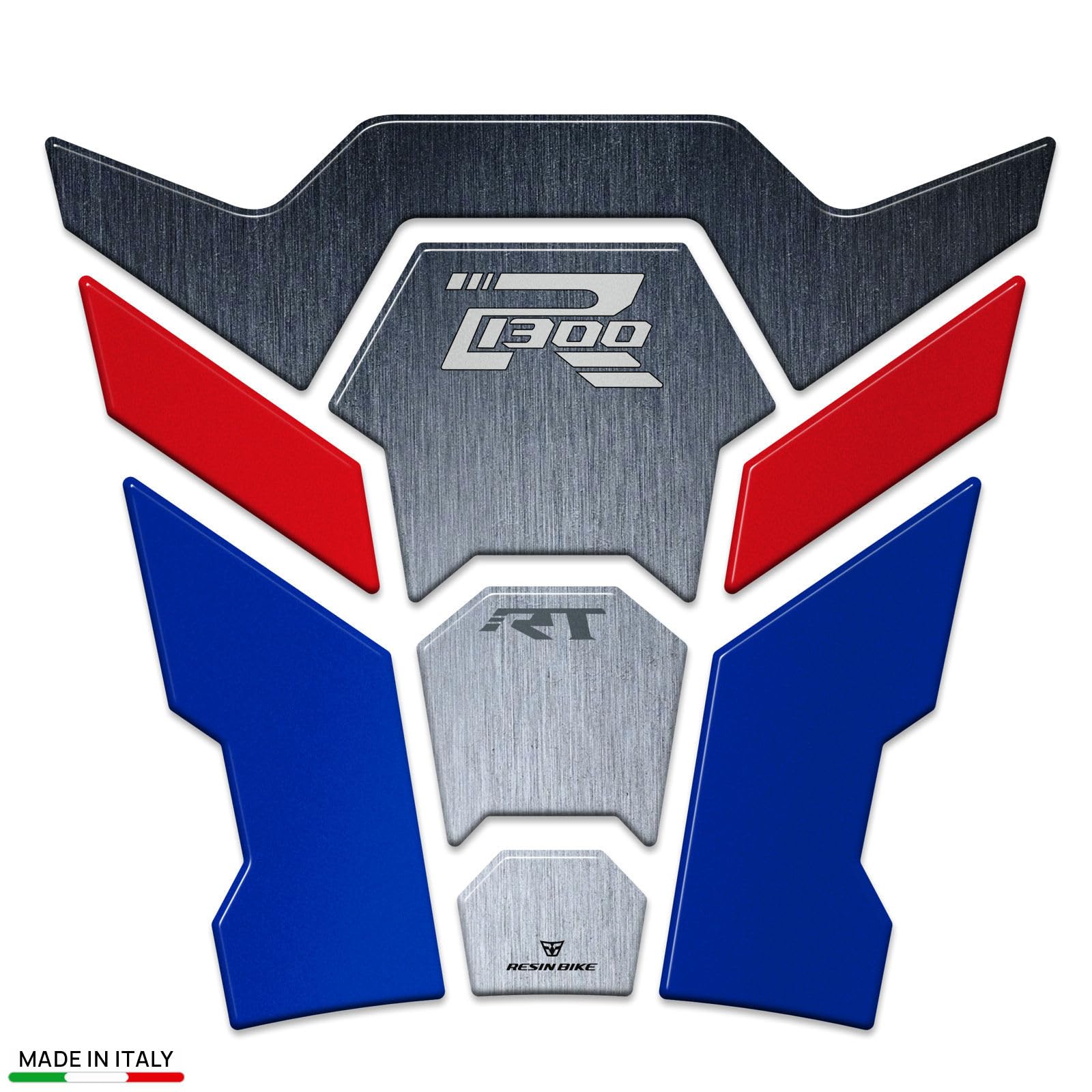 Resin Bike Autocollant Moto Compatibles avec BMW R 1300 RT 2025-2026 Impulse. Protection Grip de Réservoir Moto Contre Les Chocs et Les Éraflures. Autocollant 3D Résinés Made in Italy