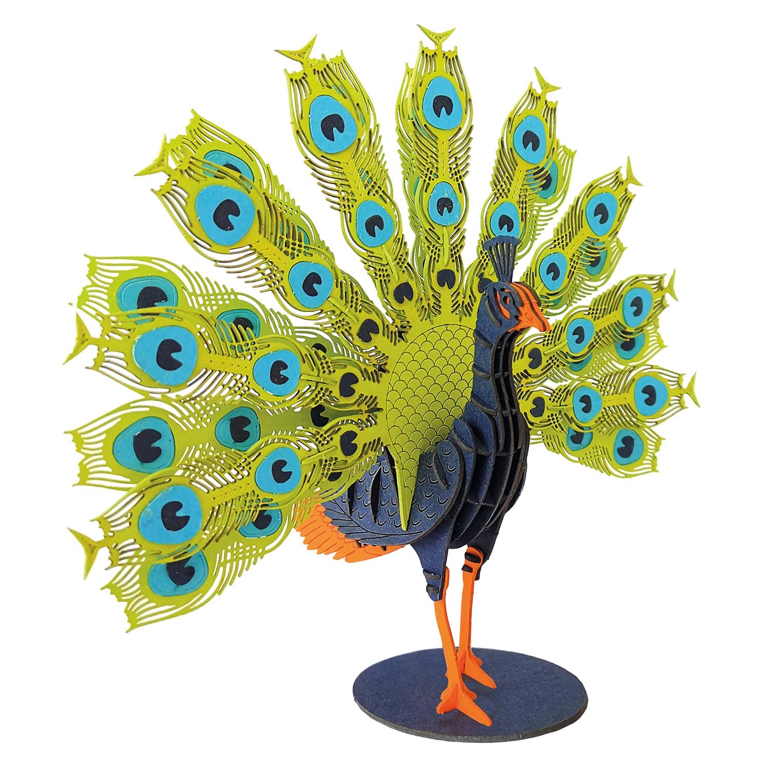 Fridolin Modelo de papel 3D Pavo Real