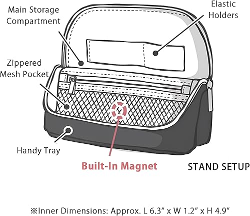 Miniatura 4 de Sonic Utlim Sma-Sta - Funda ancha de pie para móvil y cuerpo de bolígrafo Pentel i+ paquete de 3 juegos, bolsa de espacio de trabajo, se convierte