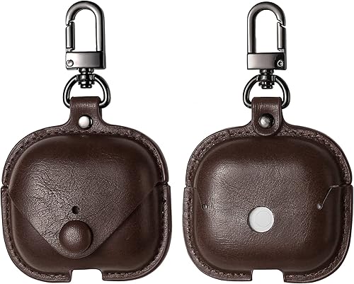 Miniatura 2 de MODOS LOGICOS Funda de cuero para AirPods 3 (2021), funda de carga segura compatible con Apple AirPods de 3 generación (rojo cro)