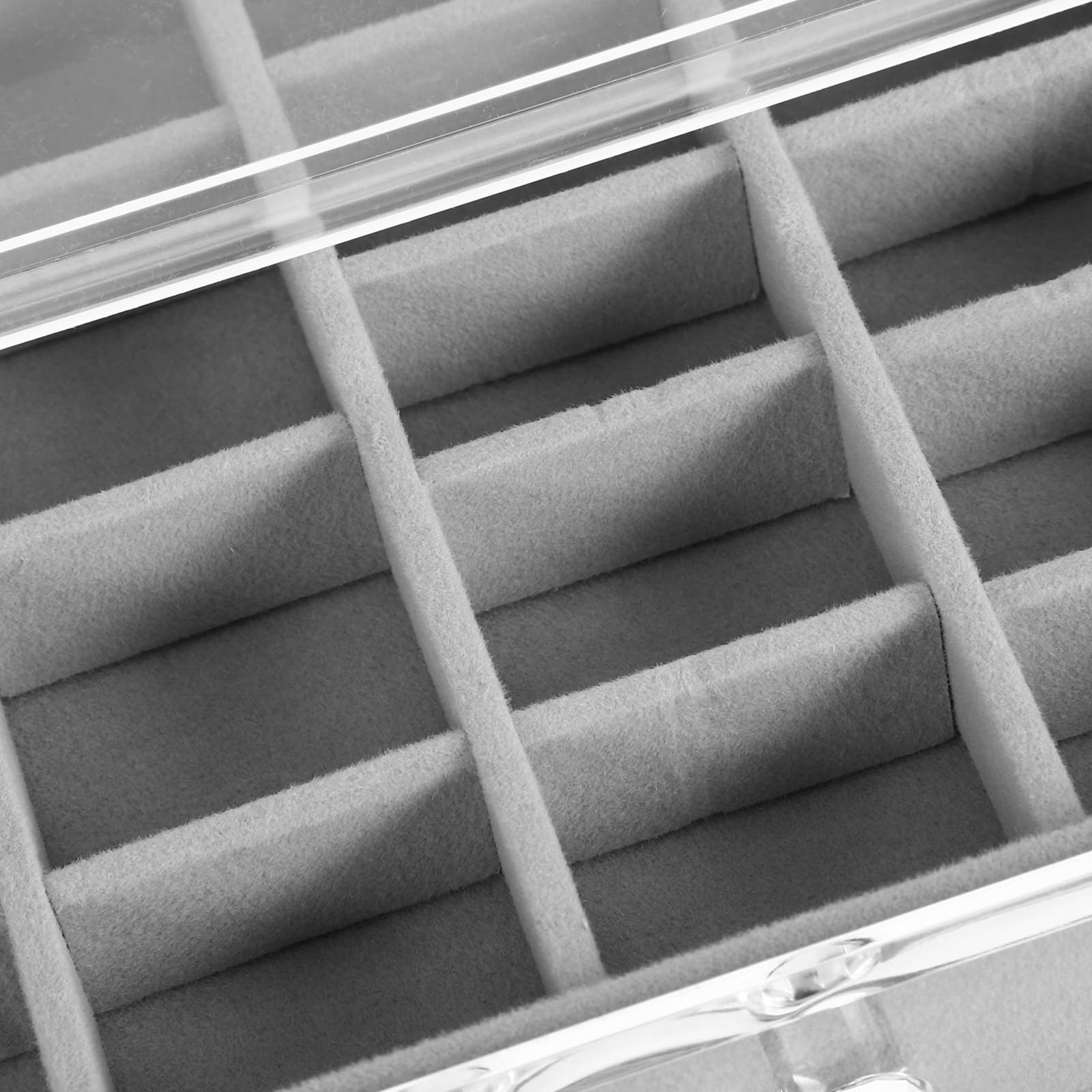 Organizador de Joyas y Diseño Multilayer con 5 Cajones de Acrílico Bandeja para Joyas Almacenamiento Multifuncional para Cajones para Escritorio Elegante