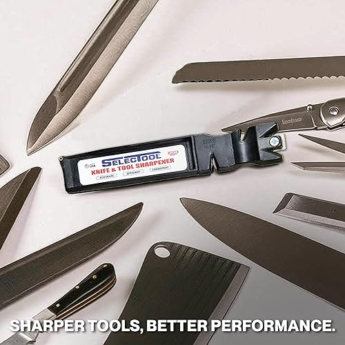 Miniatura 6 de Selectool Afilador de cuchillos multiherramienta para cuchillos de cocina, cuchillo de bolsillo, herramientas, tijeras, hachas y más, gadgets EDC