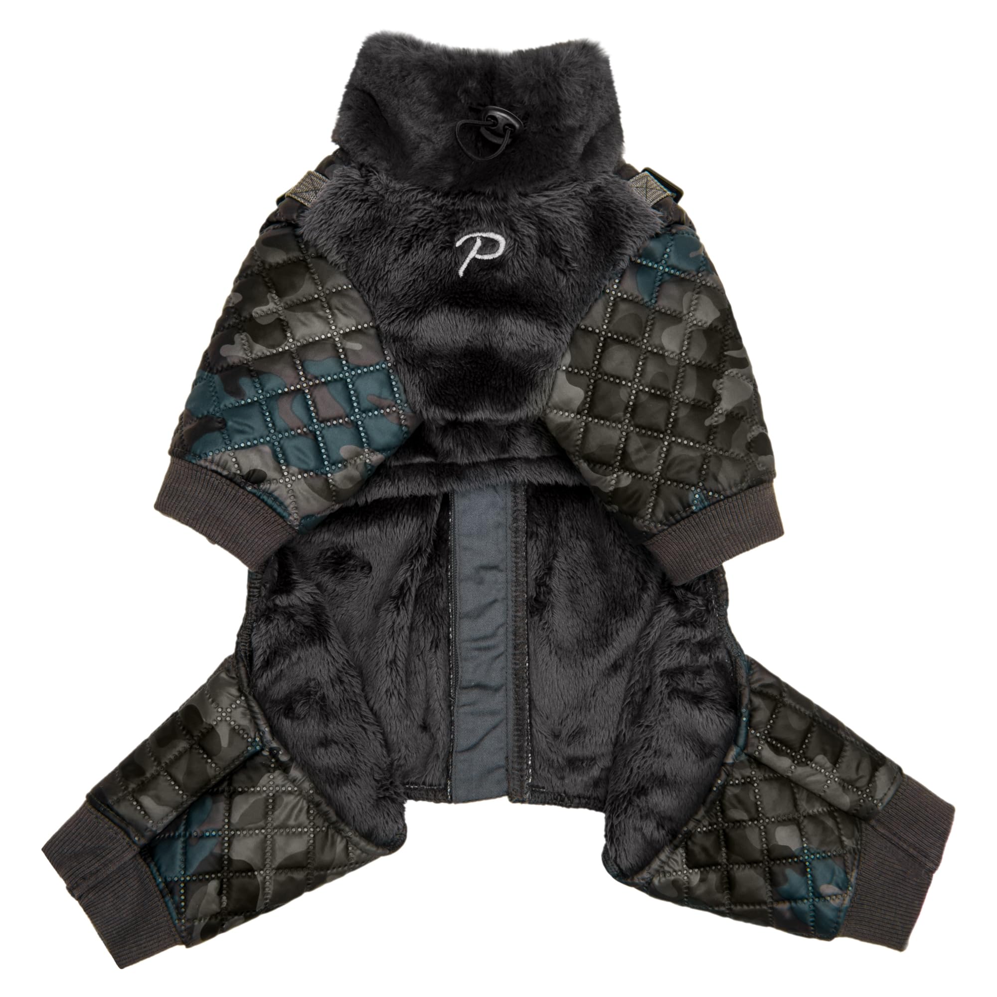 Puppia Bylur Mock Neck Full Zip Up Warm Winter