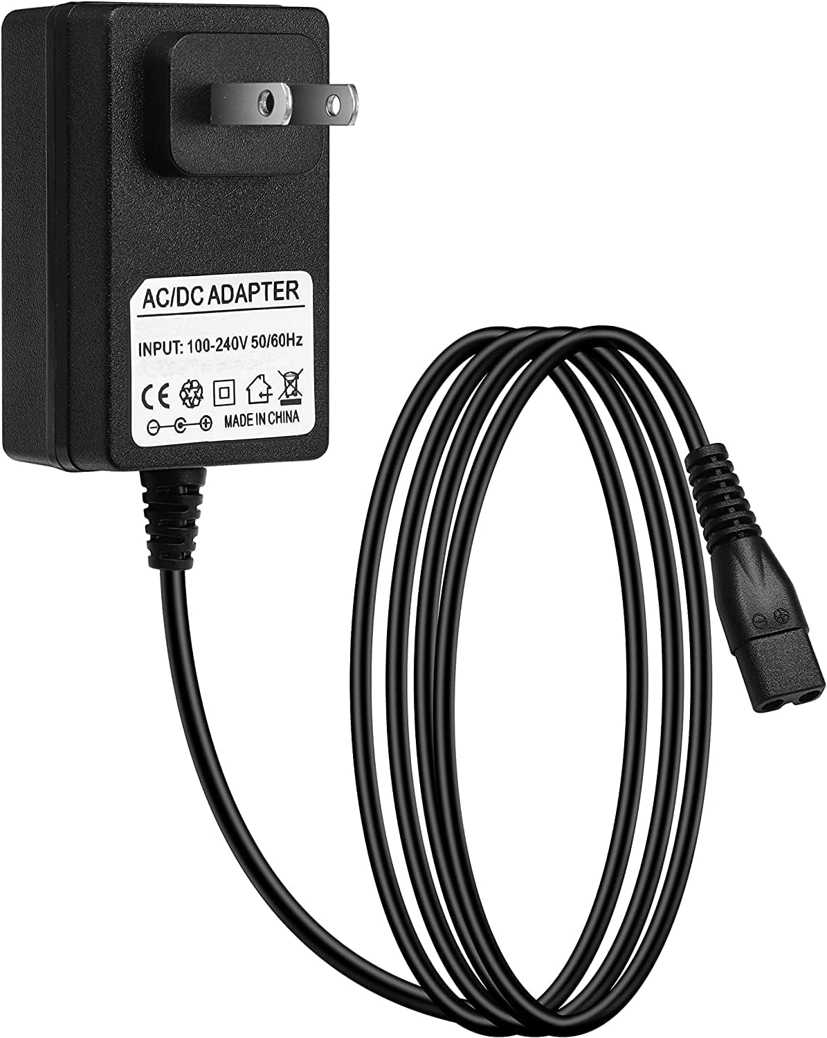 9V Charger AC Adapter 2 Prong Power Cord Compatible with kHelfer KH8 KH8W,Homyeko,GENIANI Electric Spin Scrubber Charger