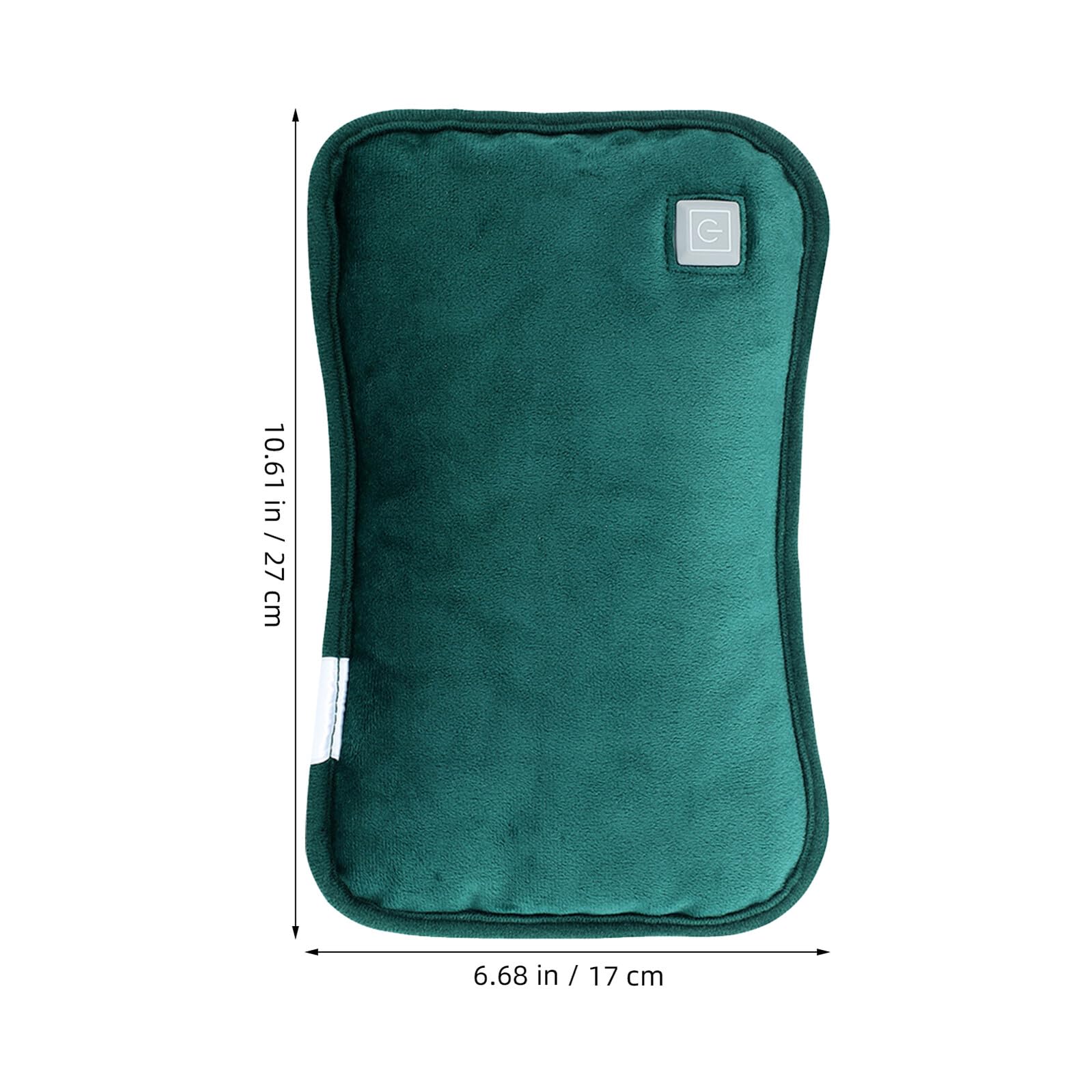Alipis Bouillotte Électrique USB Rechargeable sans Eau Chauffe-Mains Portable Respirant Niveaux de Température Chauffe-Ventre et Dos Housse Thermique et Confortable Vert