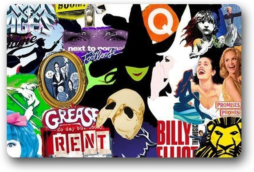 Custom My Beloved Broadway Logo Welcome Mat Entrance Indoor/Outdoor Floor Mat Doormat -Inch By -Inch Kitchen Decor Floor Mats Rugs 23.6 X 15.7 Inches