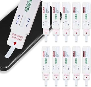 10 hisopos de prueba de drogas de superficie de ketamina, detecta residuos de ketamina en teléfonos, bancos y herramientas, prueba de limpieza rápida y inmersión, resultados rápidos