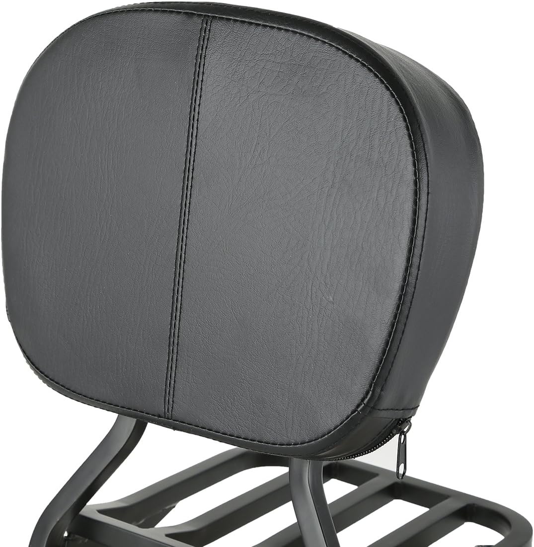 XMT-Moto Low Sissy Bar Backrest with Luggage Rack fits for Harley Davidson Sportster XL 883 1200 2004-later
