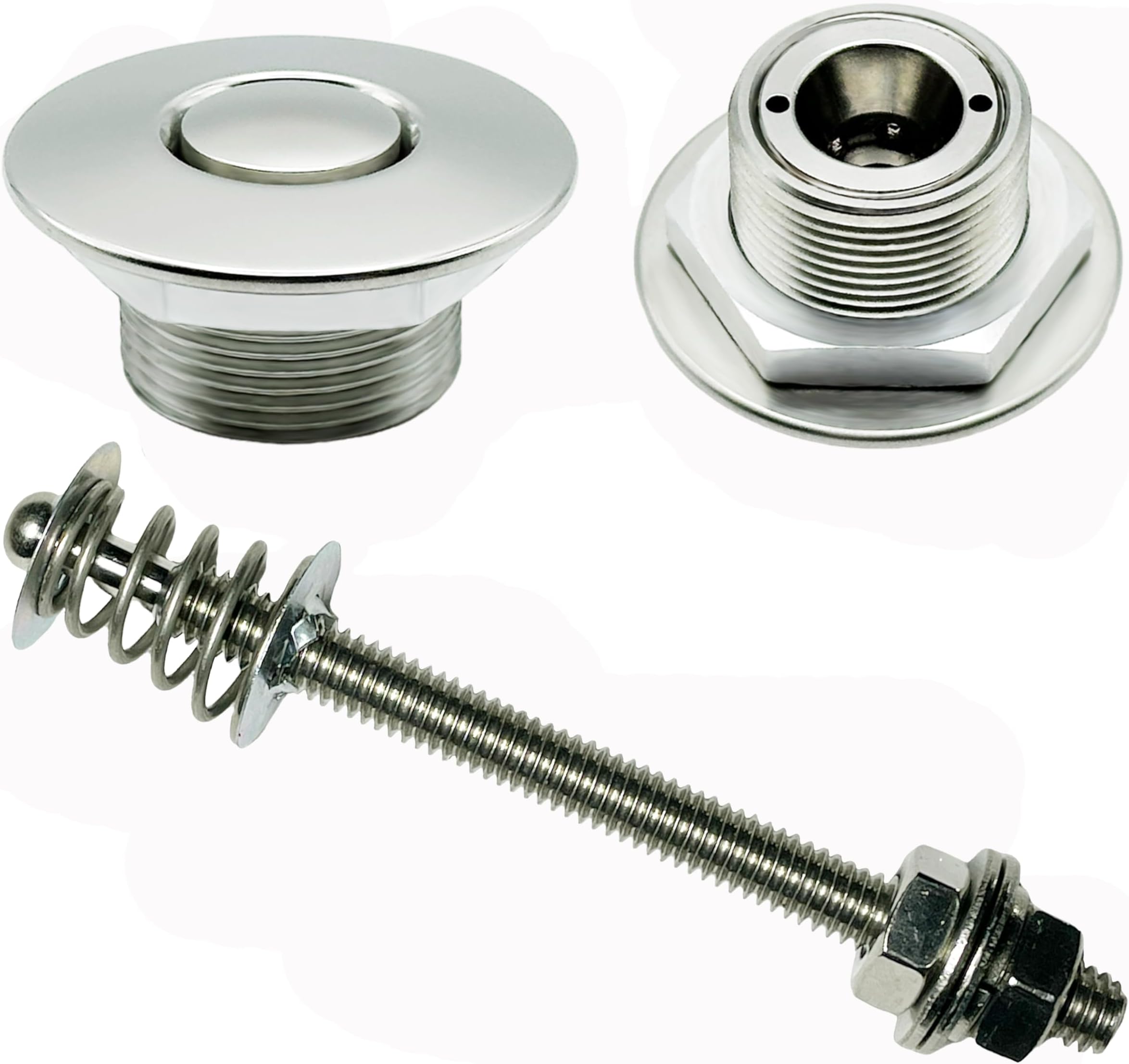 Polished Stainless Steel 1.25"" & 4"" Stud