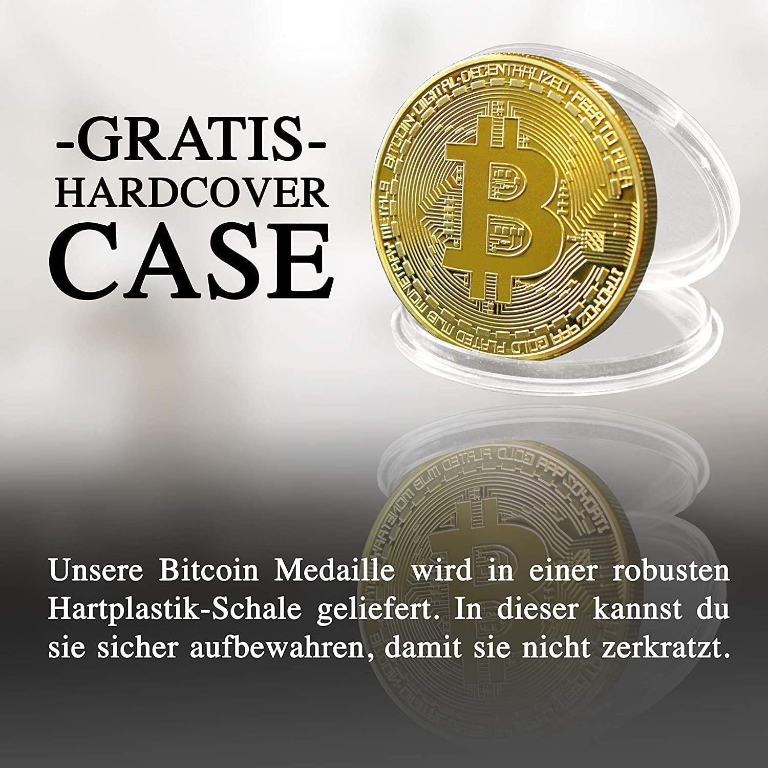 Monete Bitcoin, moneta commemorativa, metallo placcato oro, da collezione, regalo di Natale 3-Pack
