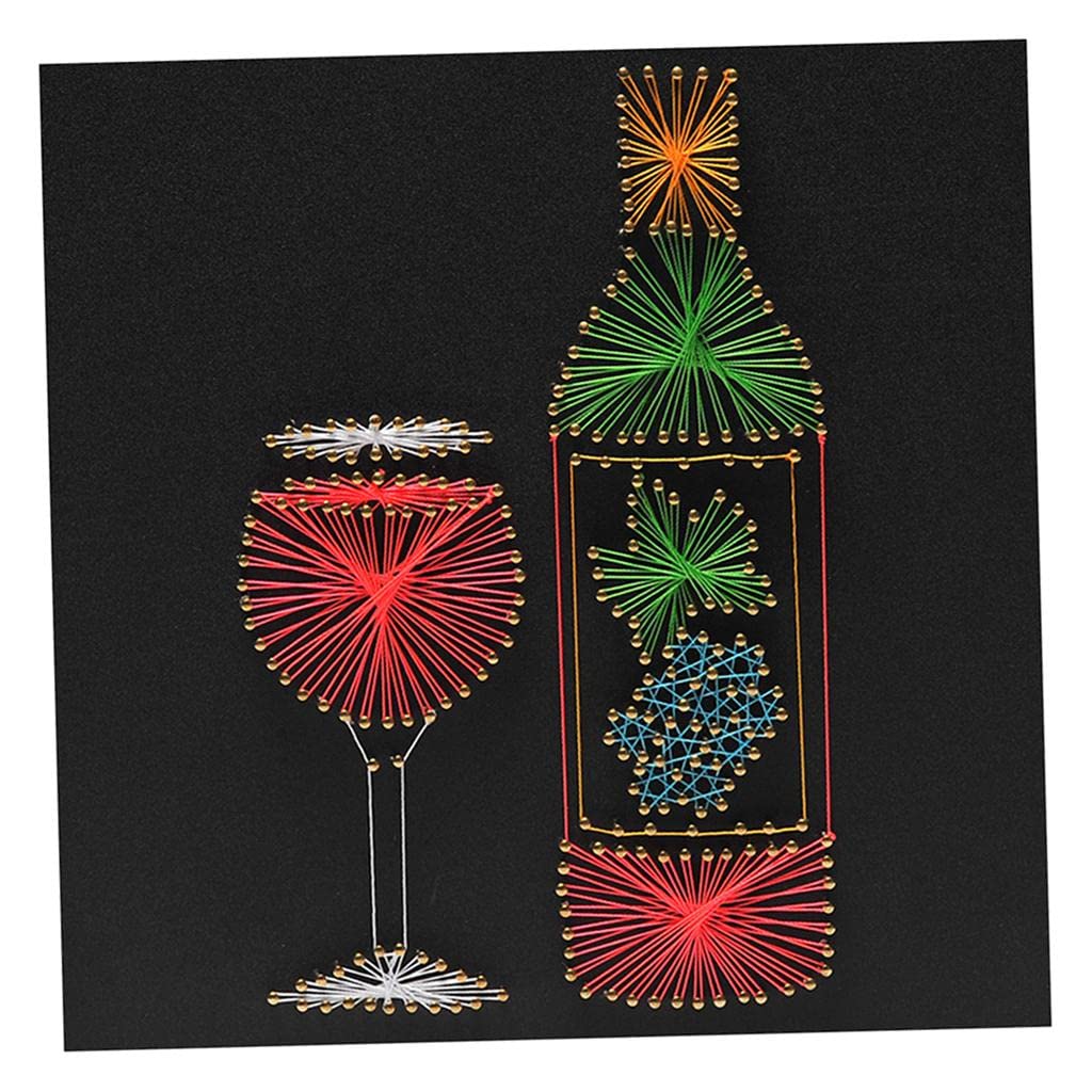 LoveinDIY Red String | DIY Kit includes All Crafting Supplies | Lover Gift | String Art Patterns | Bar Art | Craft Kit for Adults