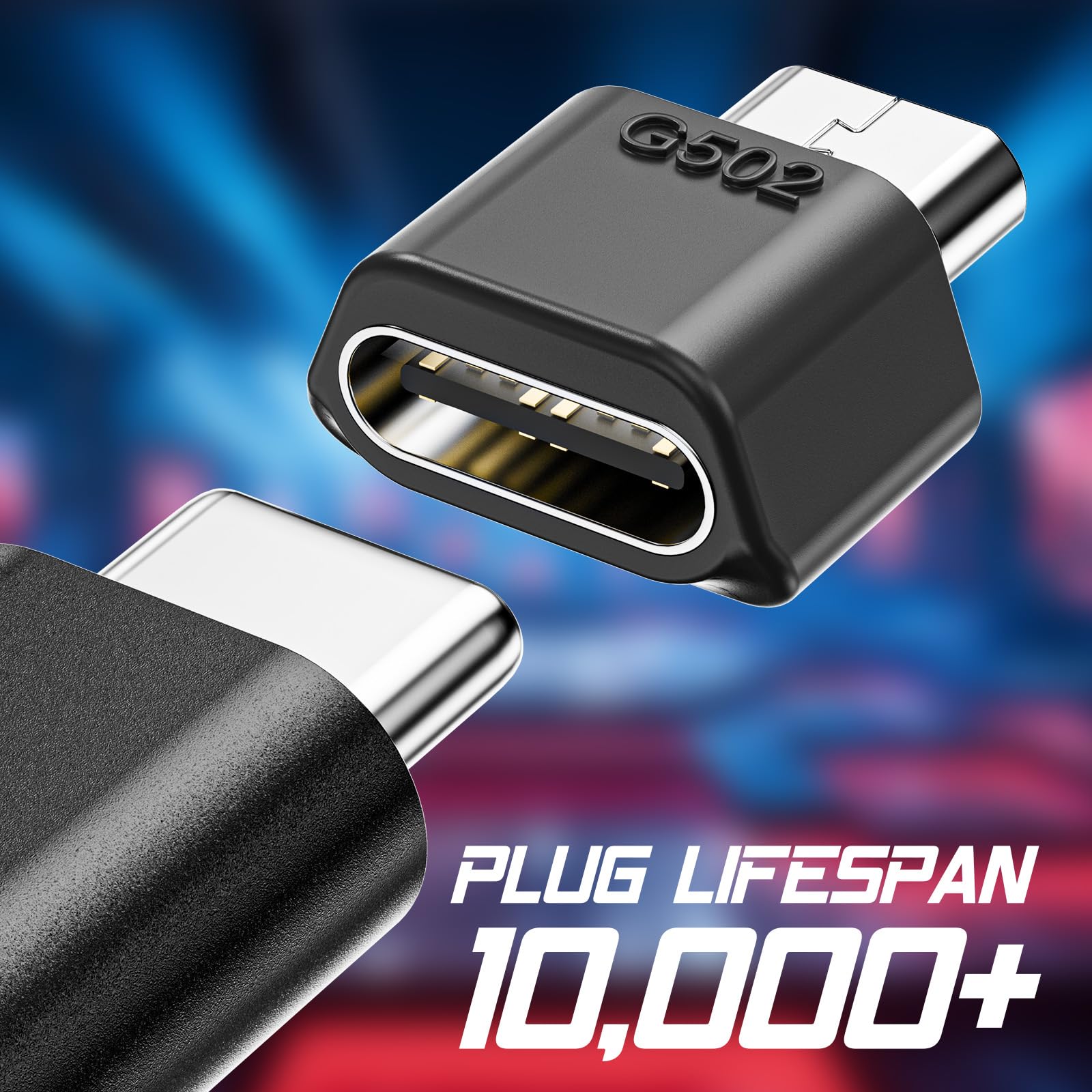 Adattatore di ricarica USB-C per mouse G502, convertitore da micro USB a tipo C, sostituisce cavo e dock