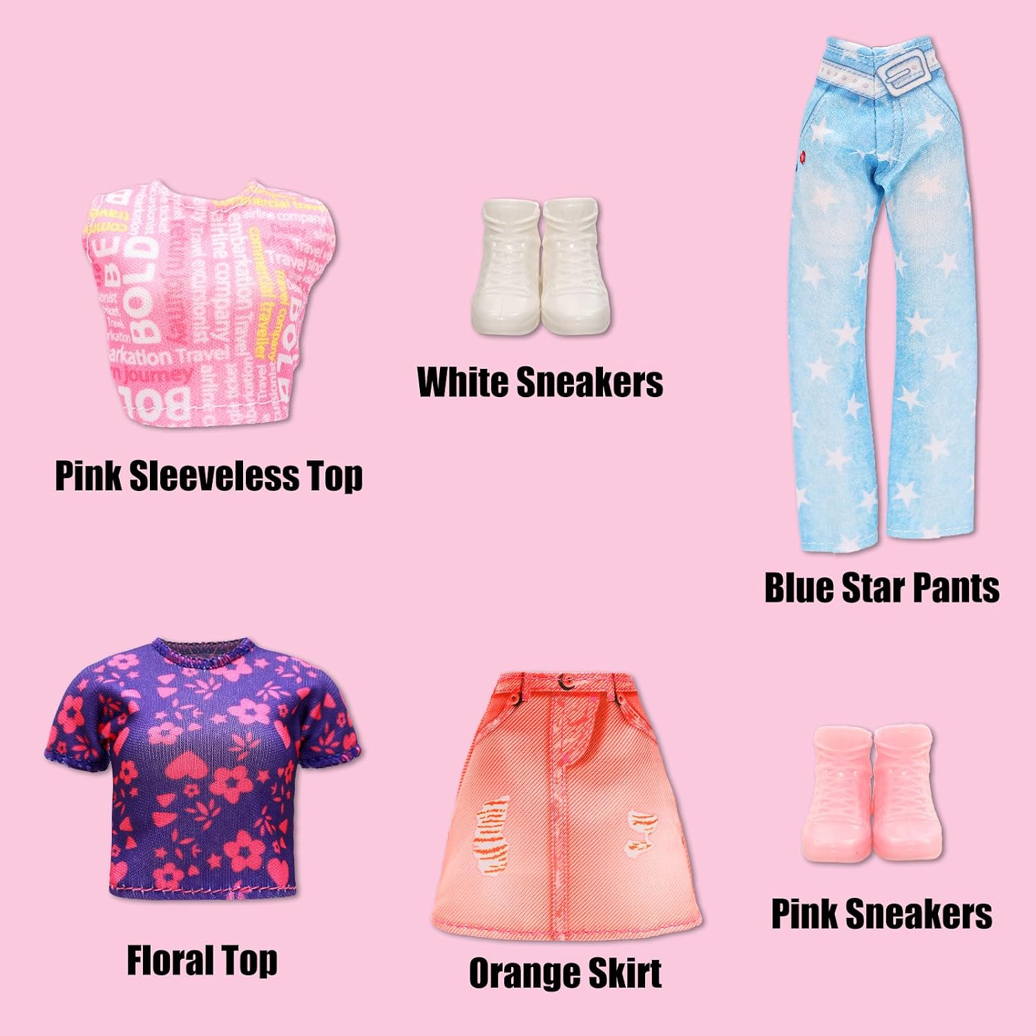 34 PCS Girl Doll Travel Camping Tent Set Includes Clothes, Food, Telescope, Tent, Sleeping Bag, Backpack, Chair, Shoes and Other Camping Accessories for 11.5 Inch Dolls （NO Doll）