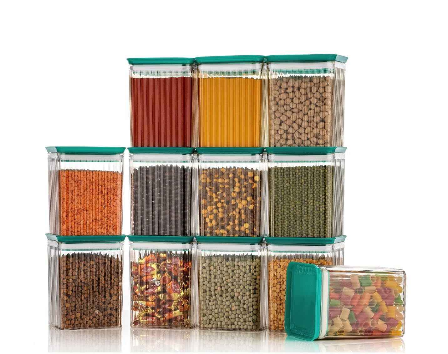 Xiran Airtight Kitchen Storage Box, Plastic Containers for Kitchen Storage Set, Food Storage Containers, Grocery Storage