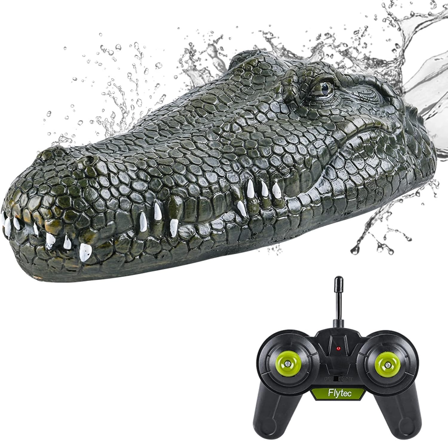 Remote Control Crocodile Head Boat, Realistic Rechargeable Crocodile