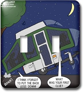 3dRose lsp_4513_2 Pop-up Camper Set-up Problems Double Toggle Switch