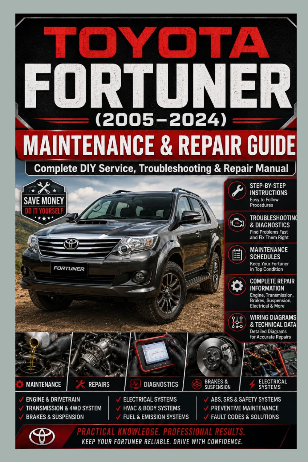 TOYOTA FORTUNER (2005–2024) MAINTENANCE & REPAIR GUIDE: Complete DIY Service, Troubleshooting & Repair Manual