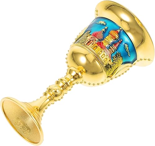 Miniatura 4 de Copa de metal vintage en relieve para vino y cócteles, diseño único para fiestas en casa y estilo bares