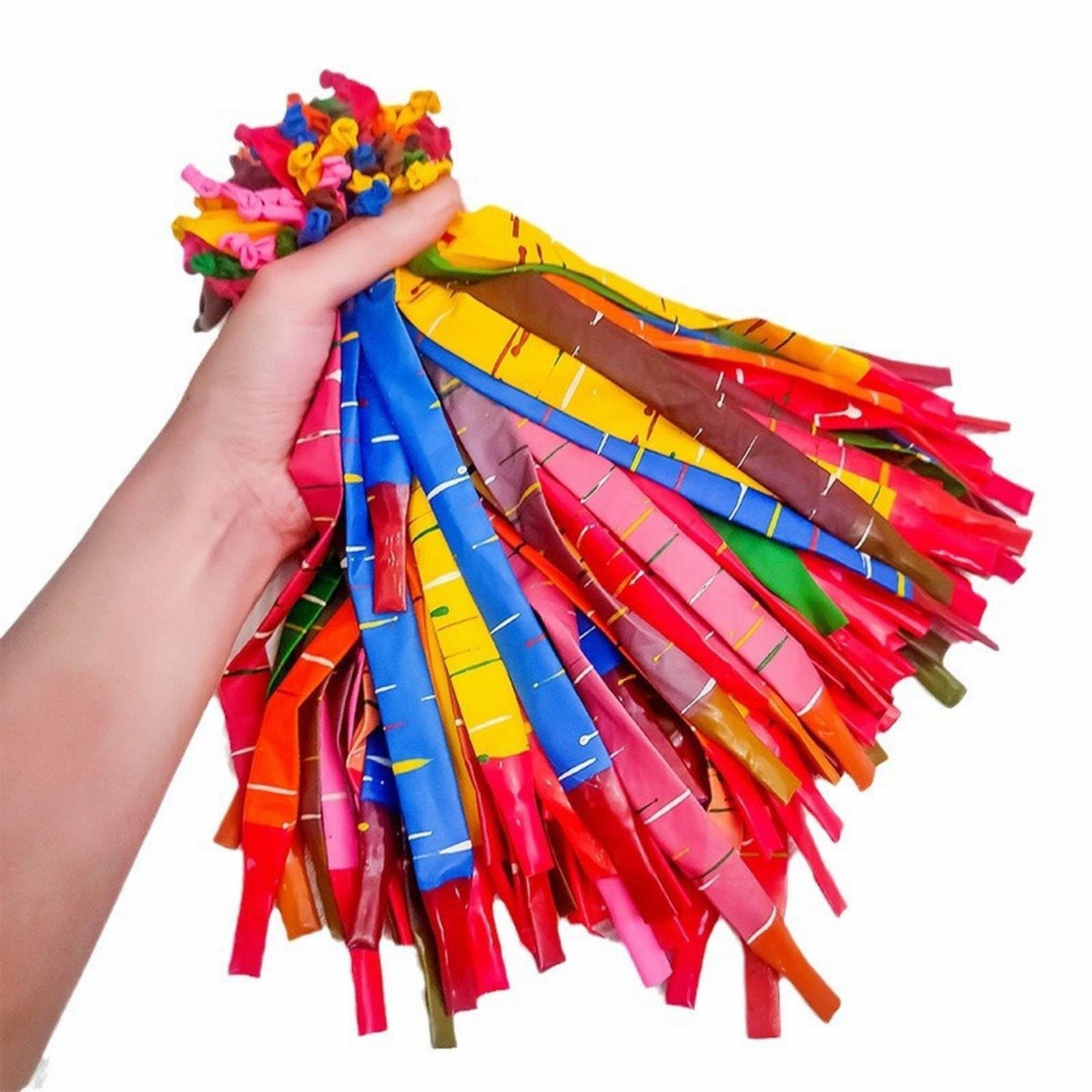 Raketenballons, 100 Stück, verschiedene Farben, fliegende Pfeif-Partytütenfüller für Kinder, strapazierfähiges Latex, perfekt für Partys und lustige Aktivitäten