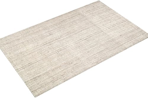 Miniatura 4 de nuLOOM Ashli - Alfombra sólida de yute estilo casa de campo, 10 x 14 pies, color blanco crudo