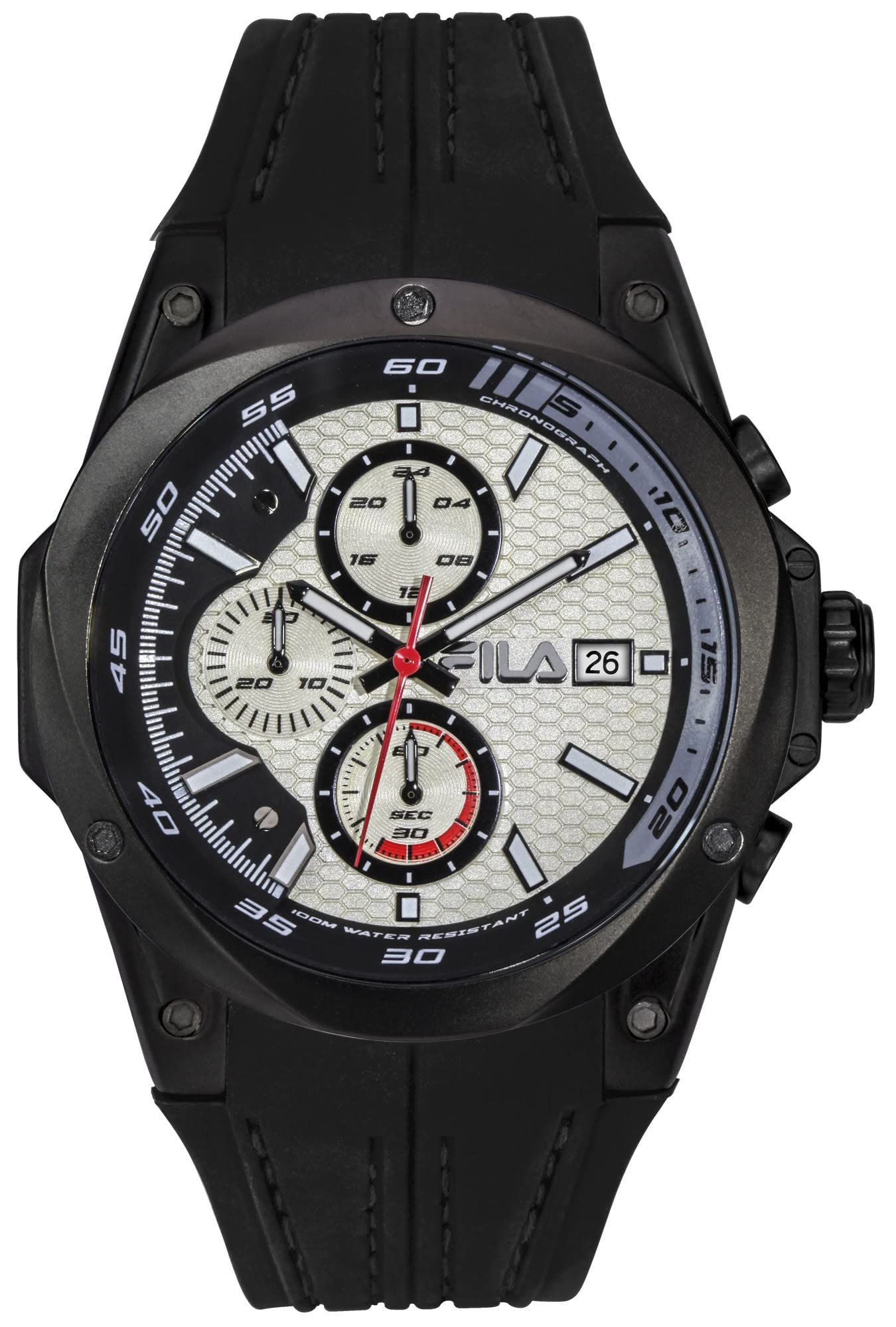 Fila Reloj Analógico para Unisex Adultos de Cuarzo con Correa en Silicona FILA38-823-006