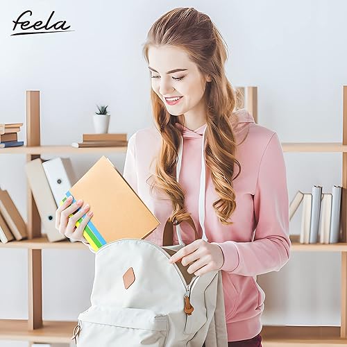 Miniatura 8 de feela Paquete de 80 cuadernos de composición a granel, con cubierta de papel kraft con rayas universitarias, diarios de viaje con espinas arcoíris