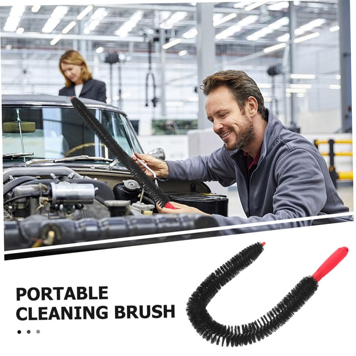 iplusmile 6pezzi Spazzole Flessibili Per Pulizia Refrigeratore e Ventilazione Scovolino Multiuso Per Tubo Motore Auto Bottiglie e Vasi Utensili Pratici Per La Casa e Auto