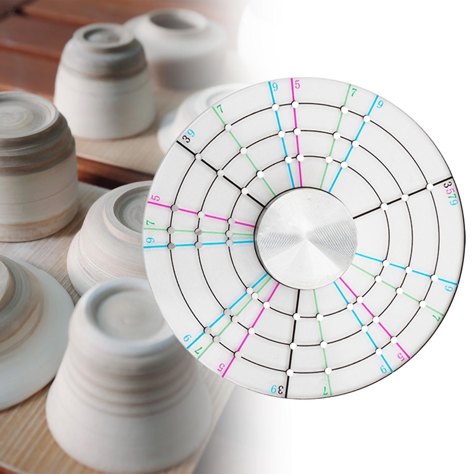 Séparateur De Cercle En Acrylique Pour Poterie - Diamètre 9 Cm, Mesure Et Division égale De L'argile