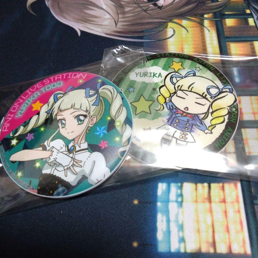アイカツ！アニON マグネット付きバッジ 藤堂ユリカ アイカツ×アニONコラボマグバッジ 藤堂ユリカセット A