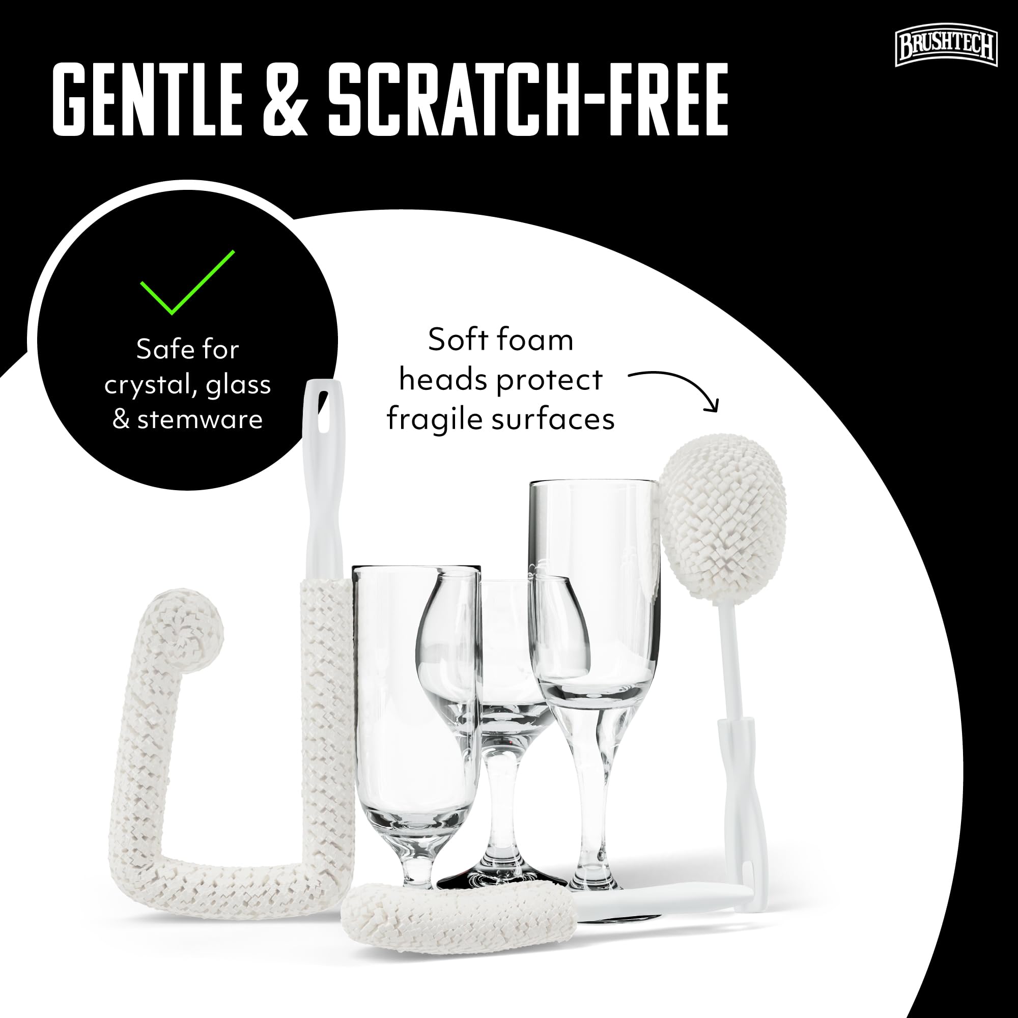 Brushtech B233C Sommelier's Kit Lavanderia, Set 3 Spazzole