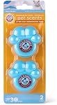 Arm & Hammer Boîte à litière de chat désodorisants, 2 Compte, parfum de bière frais, adhésif en gel bleu, 30 Jours Contrôle de l'odeur