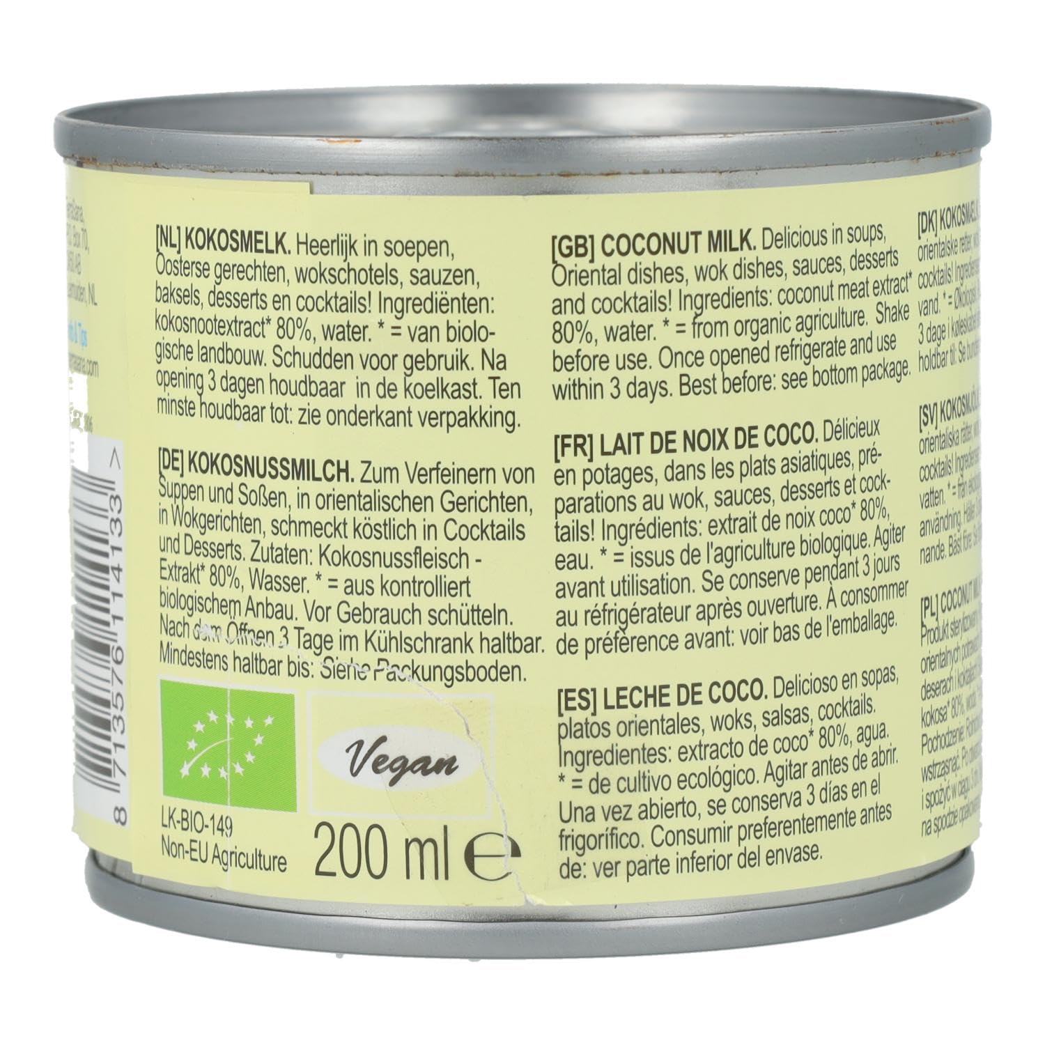 Leche Coco BIO Terrasana 200 ml