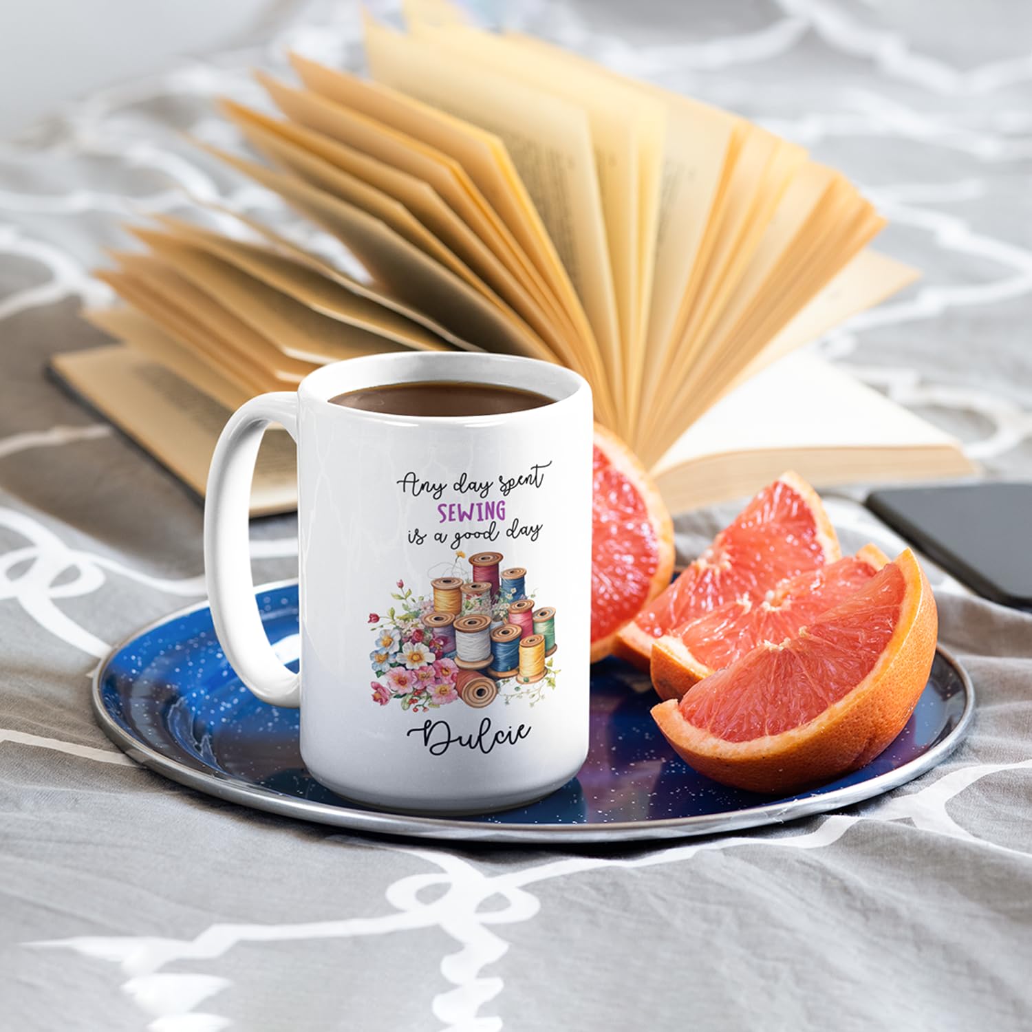 Amazon.com: Custom Sewing Mug, Any Day Spent Sewing Is A Good Day Coffee Mug  11oz 15oz, Personalized Sewing Ceramic Mug With Name, Customized Quilting Coffee  Cup Gift For Seamstress, Sewer Gifts :