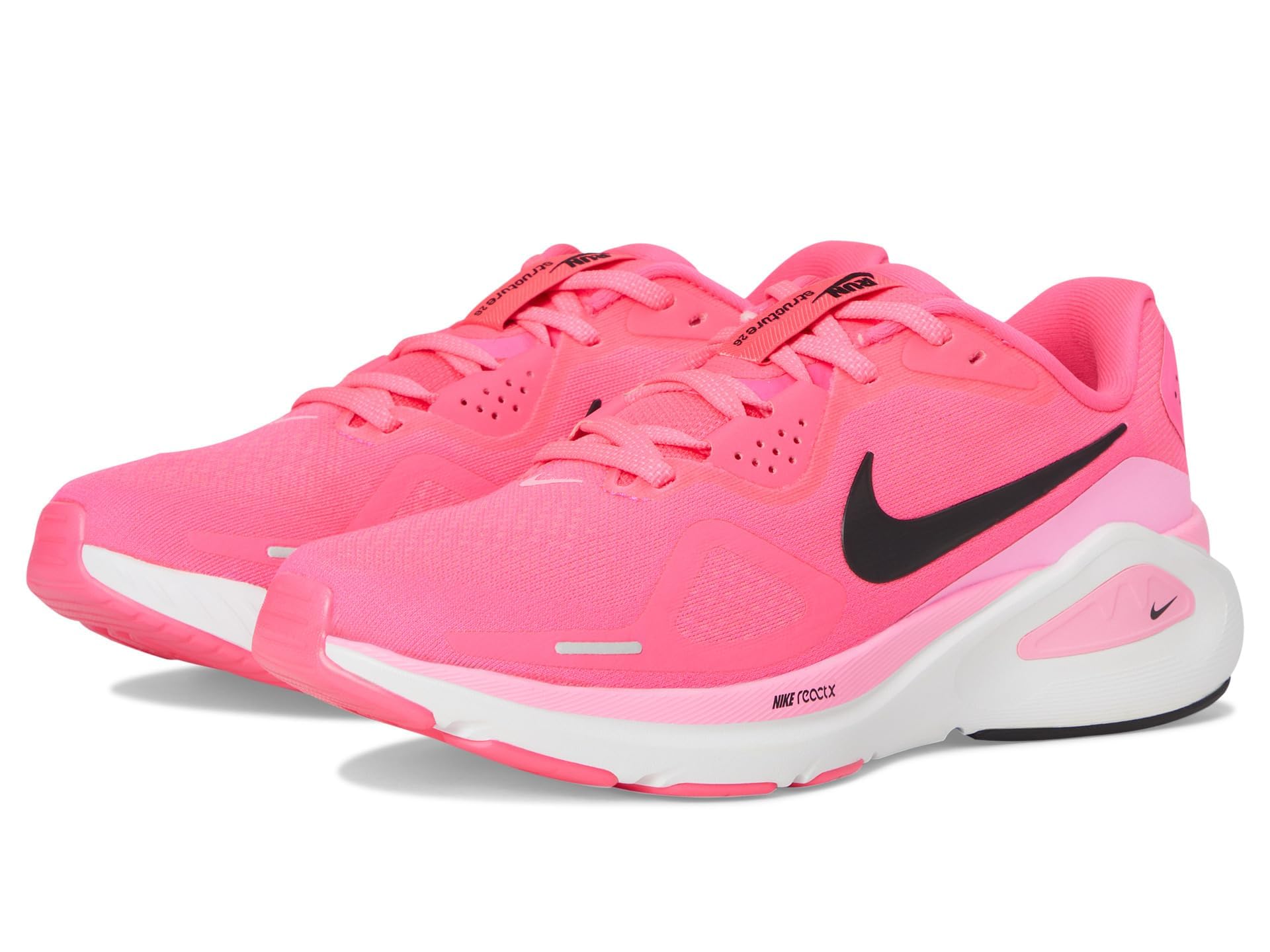Nike Structure 26 Straßenlaufschuh Für Damen, Hyper Pink/Pink Spell/Weiß/Schwarz, HJ1101-601, 42 EU (W 10 US)
