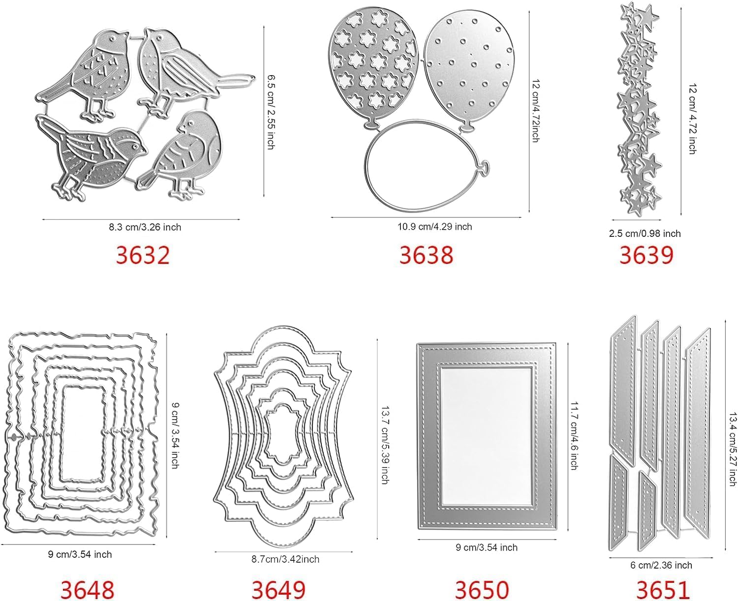 Metall Stanzschablone Für Scrapbooking - DIY Prägeformen Für Karten & Fotoalben