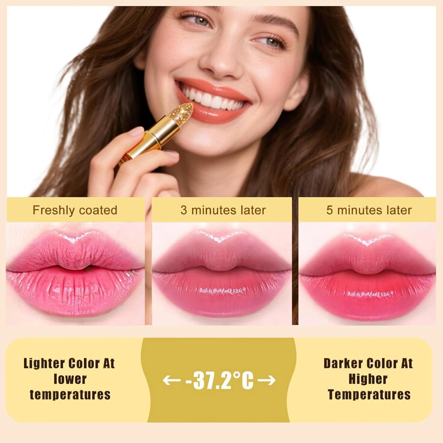 kyne truetone - ph-adaptiver lippenstift, 2026 Kyne Beauty Lipstick 24 Stunden Halt, Hellt die Lippenfarbe auf, Spendet Feuchtigkeit und Beugt Rissbildung vor Lippenstift (2 stab) - 2