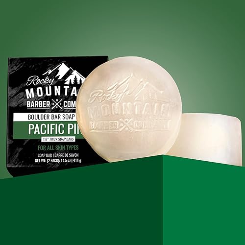 Miniatura 6 de Barras de champú y jabón corporal todo en uno para hombre, extra gruesas de 1.6 pulgadas, gel de glicerina para el cabello y el cuerpo, 2 barras de