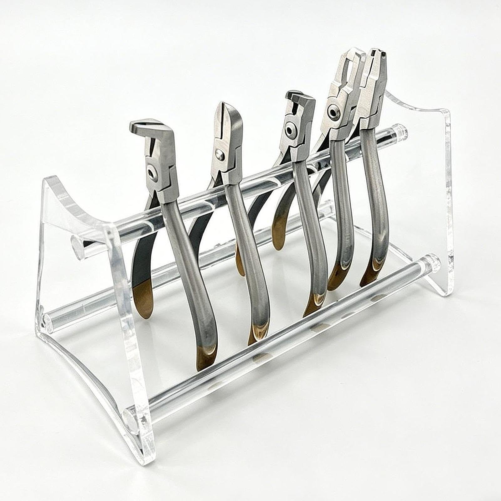 Colcolo Halter für kieferorthopädische Zangen, Ständer für Zangen, transparent, praktisch, kompakt, Organizer, Ablage aus Acryl