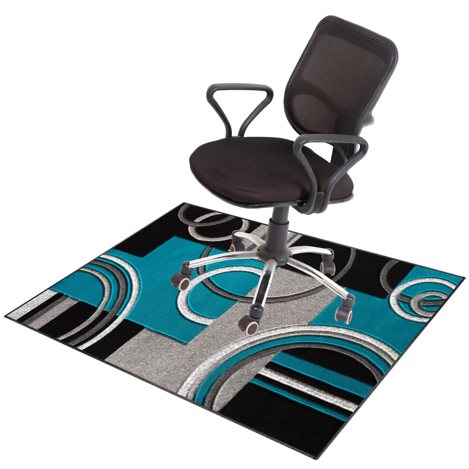 EYZO 140 × 160 cm Office Chair Mat For Hardwood Floor Mat For Carpeted Floor Protector Mat For Desk Chair Computer Chair Mat Protector Chair Carpet For Home And Office Protects Floors Anti-skidding