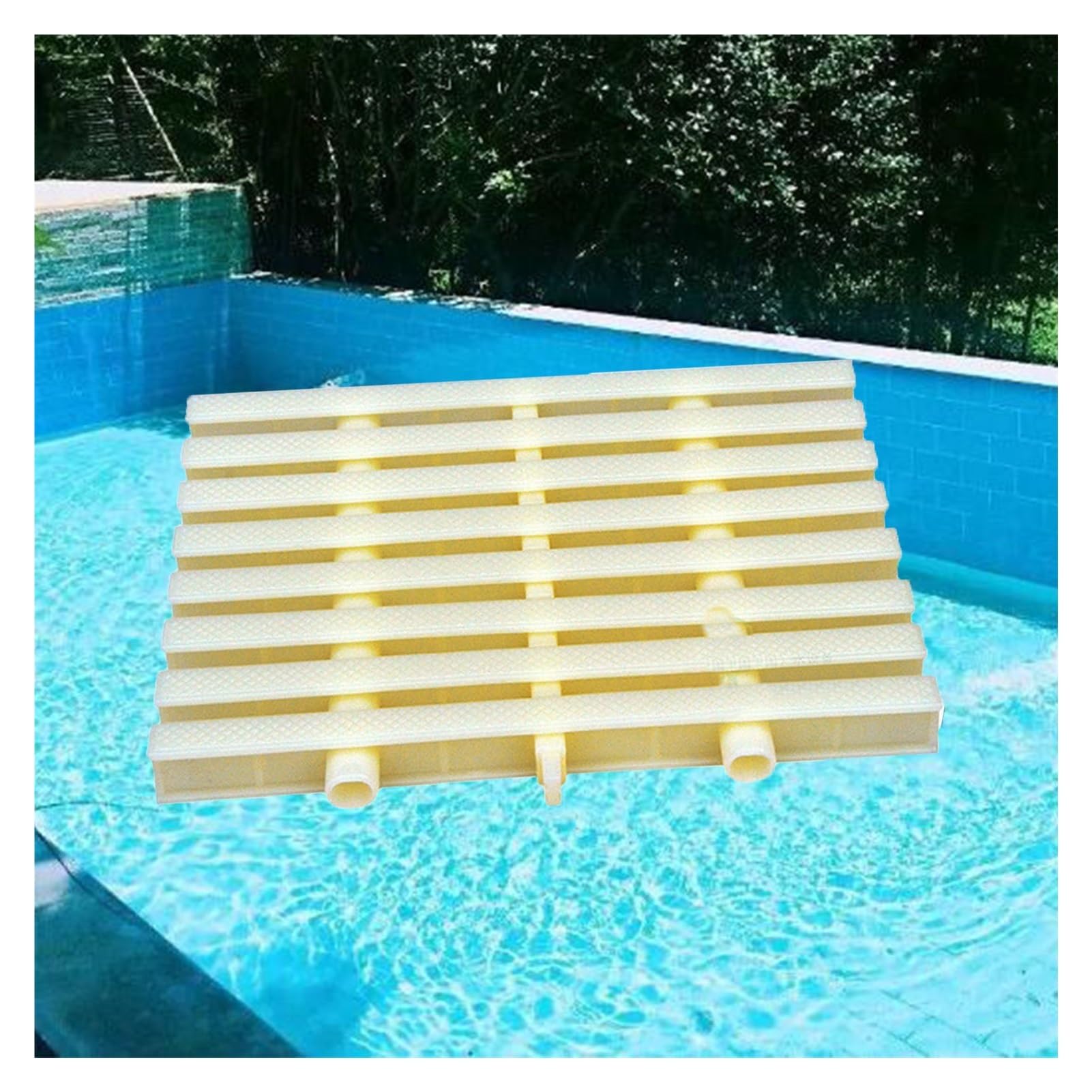 Éviter les obstructions du drain de piscine avec la grille de trop-plein de 18 cm