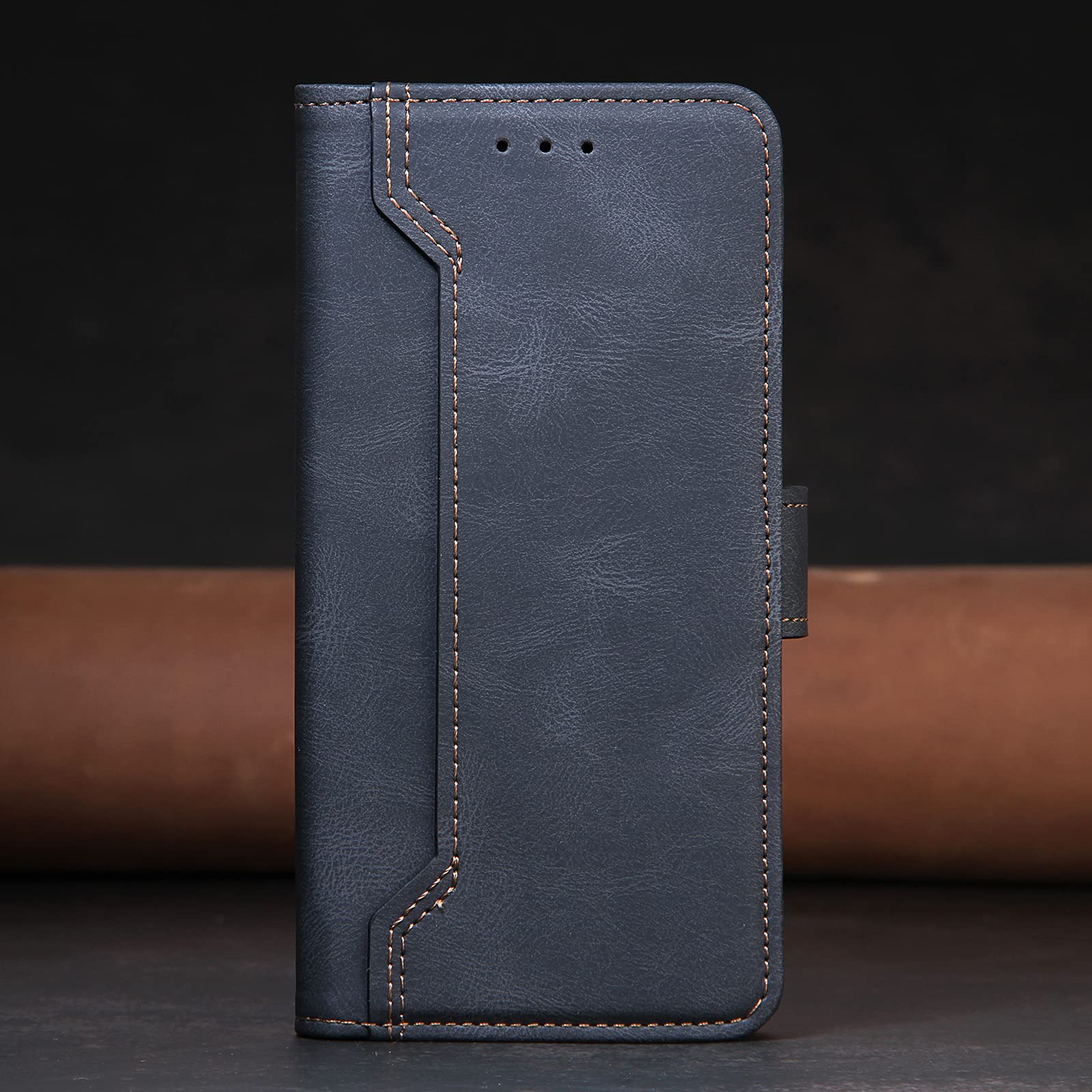 Photo 1 of 2 PACK*** Yansguard Case for iPhone 13 Pro Max, Luxury Flip Wallet Style Phone Case with Card Holder for iPhone 13 Pro Max 5G (6.7" 2021 Release), Gray-I