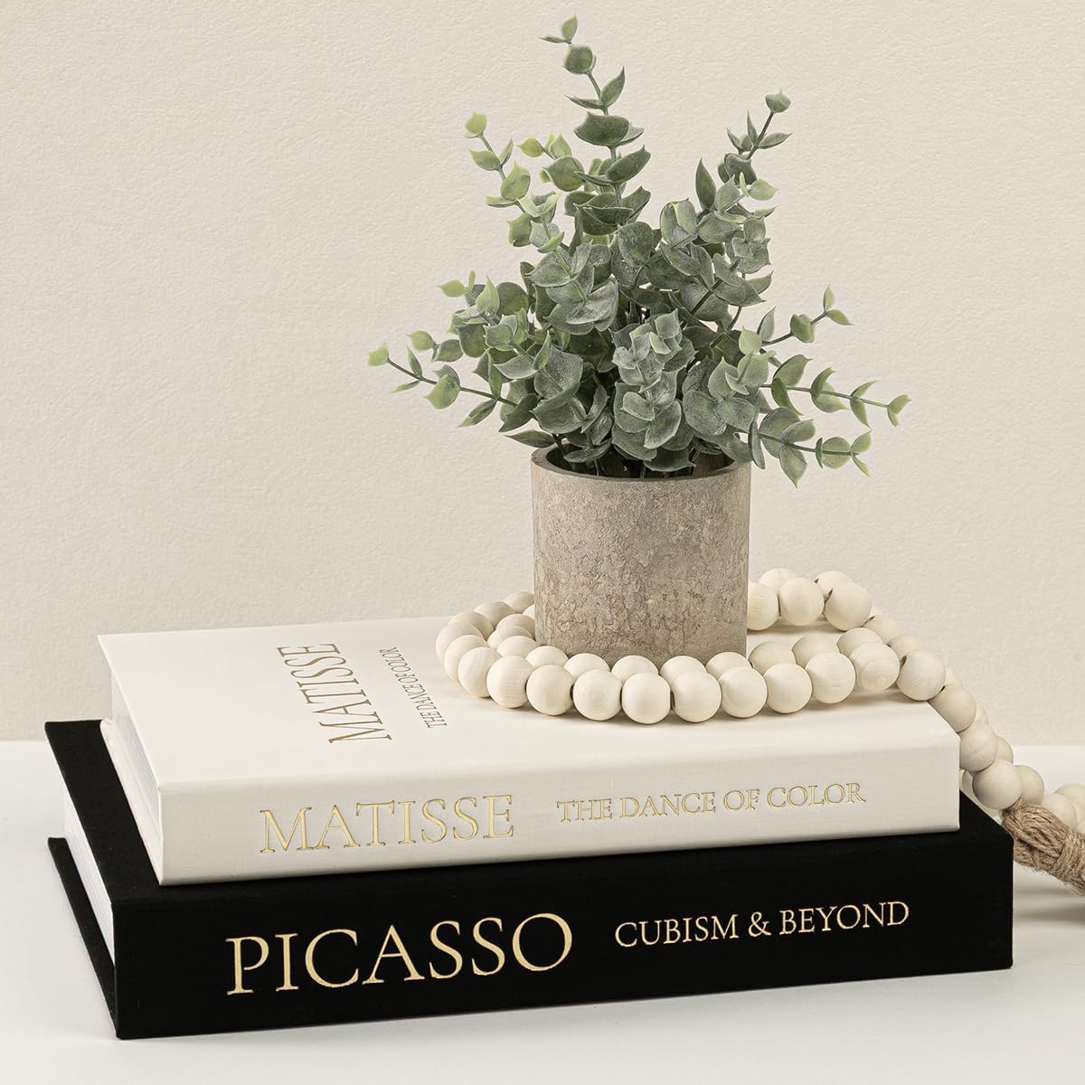 Set of 2 Linen Decorative Books with Hidden Storage