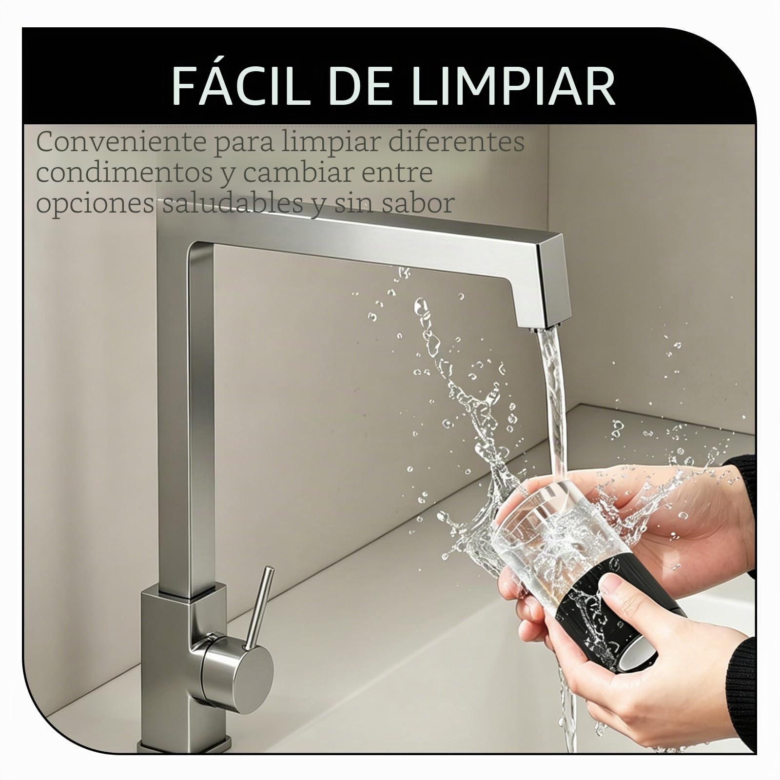 Molinillo eléctrico de sal y pimienta juego molinillo eléctrico especias | USB recargable 80 ml, gran capacidad, 5 grados de molienda ajustables, portátil con mecanismo de cerámica ajustable para