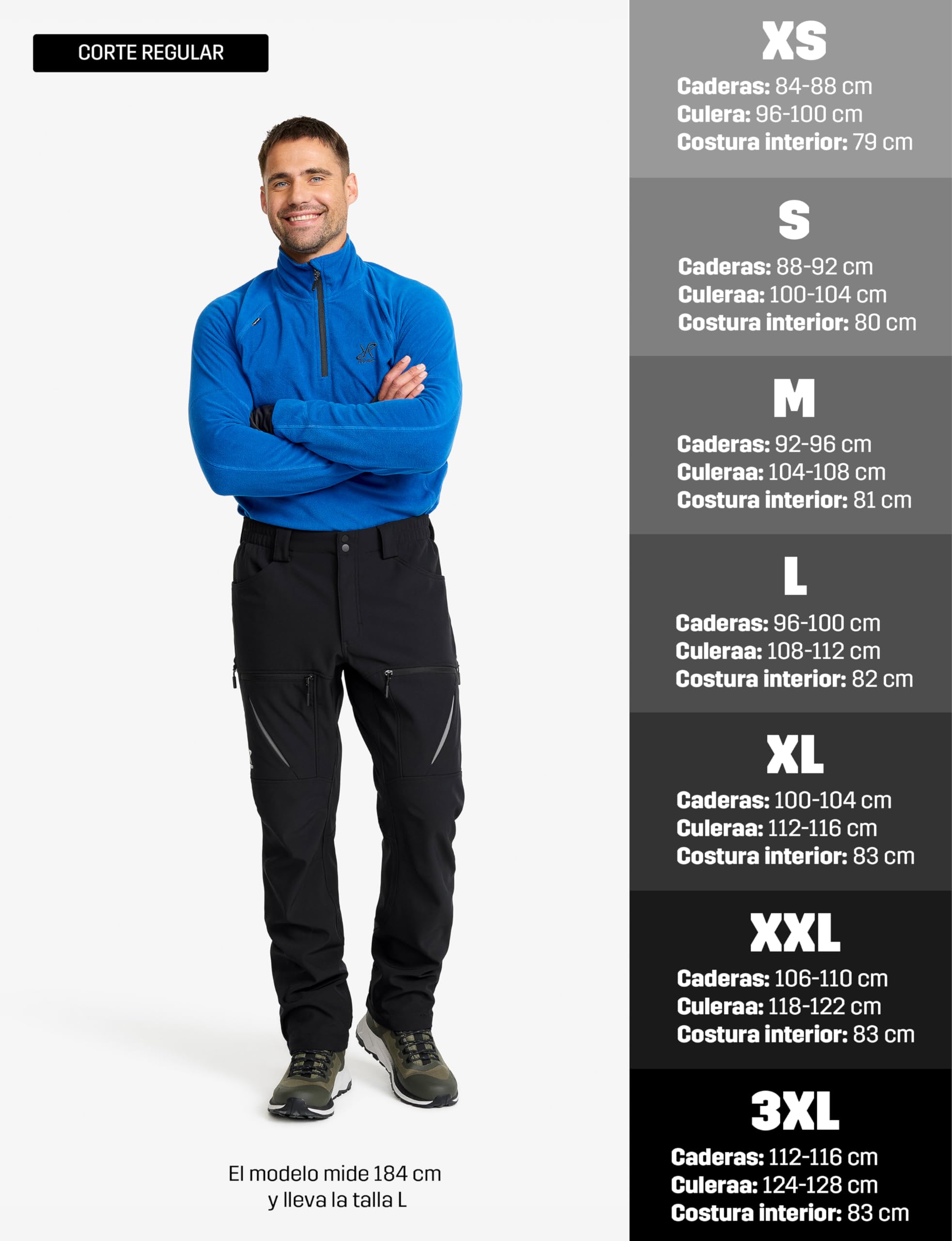 RevolutionRace Hiball Softshell Pants para Hombre, Pantalones de Exterior para Senderismo