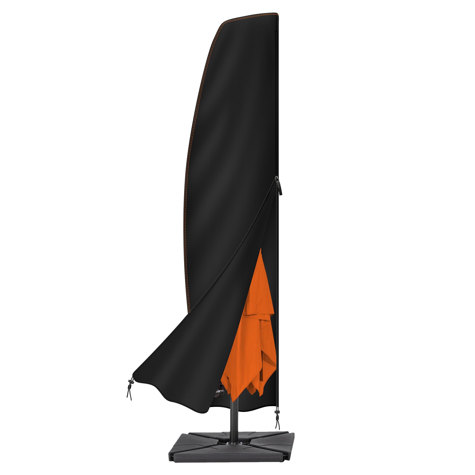 Parasol Cover Waterproof,205x75x45/32cm Outdoor Garden Umbrella Cover with Zipper Fit for Patio Parasols - 210 Oxford Fabric cantilever parasol covers,Windproof,Anti-UV-image-14