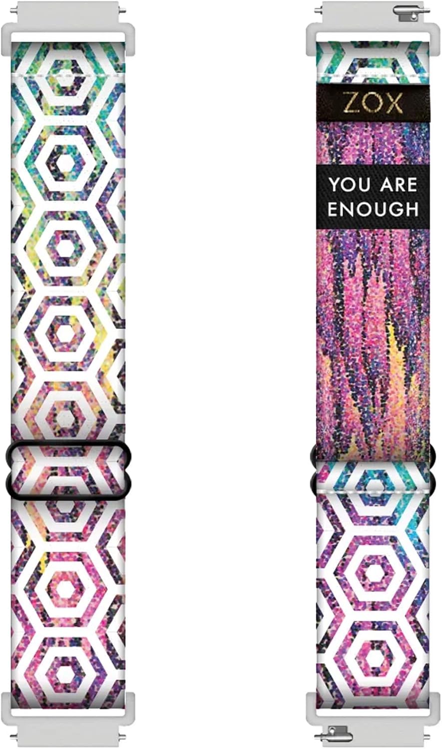 ZOX Android Smart Watch Band – Elastic Band with Motivational Affirmations and Beautiful Artwork – Gifts for Men, Women & Kids